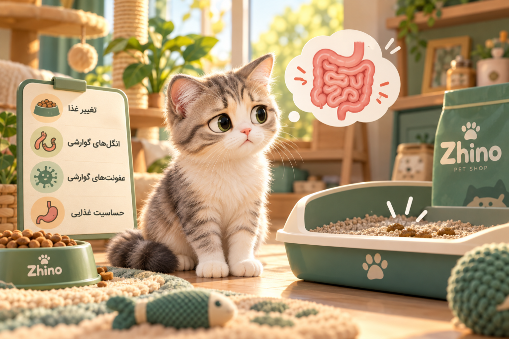 علت اسهال گربه